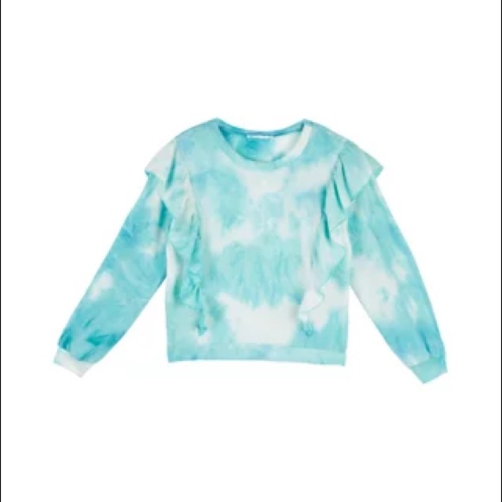 Girls tie-dye ruffle top